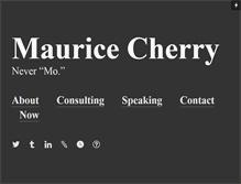 Tablet Screenshot of mauricecherry.com
